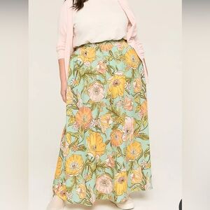 Lane Bryant Vibrant Maxi Skirt 18/20